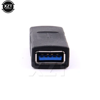 1 adet USB 3.0 Tip A Dişi Fiş Adaptörü Uzatma Konektörü Uygun Çoğaltıcı sıcak satış SİYAH