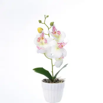 1 Adet yapay çiçek kelebek orkide Bahçe DIY sahne parti ev düğün dekor