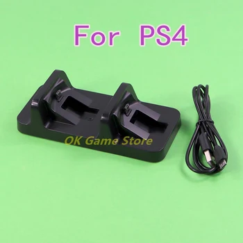 1 ADET Yüksek Kalite İçin PS4 Çift USB şarj standı İstasyonu Standı PlayStation 4 Oyun Denetleyicisi İçin Kolu Şarj Cradle Braketi