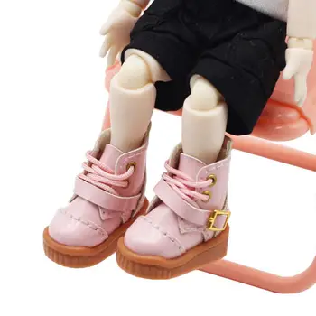 1 Çift BJD Bebek Ayakkabıları Sevimli Dekoratif Rahat Dokunmatik Parlak Renkli BJD Bebek Botları BJD Bebek Botları Ekran