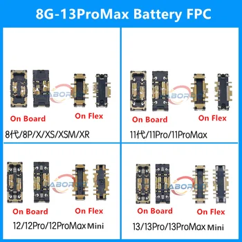 10 adet Pil FPC Konnektörleri iphone 8 Artı X 11 12 13 14 Serisi Pro Max anakart Klip Tak Flex Kablo Yedek Parçaları