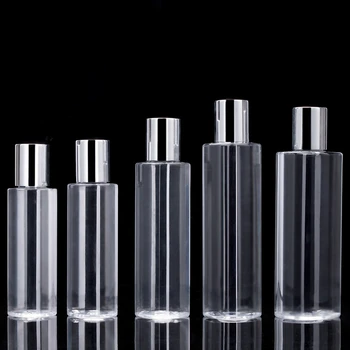 100-250ML Şeffaf Düz Omuz PET Hidrosol Cilt Bakım Şişesi Toner Şişesi Kozmetik şişe ambalajı