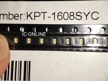 100 adet / grup KPT - 1608SYC Sarı 590nm LED Göstergesi - Ayrık 2V 0603 (1608 Metrik) LED sarı ŞEFFAF ÇİP SMD