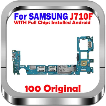 100 % Orijinal unlocked anakart Samsung Galaxy J7 2016 J710 J710F / DS tam Anakart iyi çalışma Ücretsiz Kargo