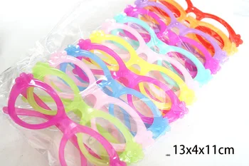 12 adet mix renkler plastik oyuncak gözlük hayvan sevimli bebek BJD bebek bulguları stil seçeneği