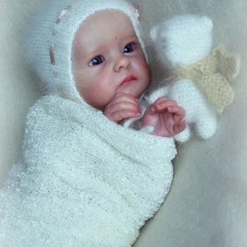 16 inç Yeniden Doğmuş Bebek Kiti Popüler Tink Gerçekçi Yumuşak Dokunmatik Taze Renk Bitmemiş Boyasız Bebek Parçaları Vücut ve Gözler