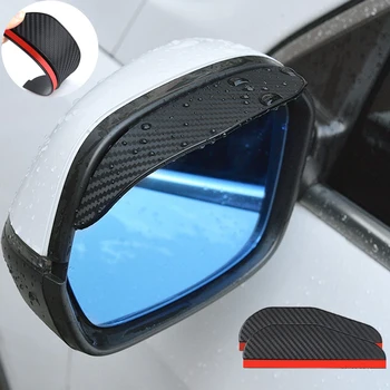 2 ADET Araba dikiz aynası Yağmur Kaş Visor Karbon Fiber Yan Mazda Cx9 lastik bantlar Silecekler İçin Hyundai Tucson Opel Mokka