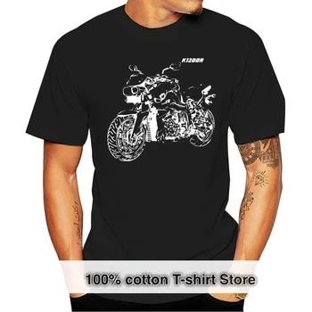 2019 Moda K1200R T-Shirt mit Grafik K 1200R Motosiklet Ralli K 1200 R Motorrad Fahrer Tee gömlek