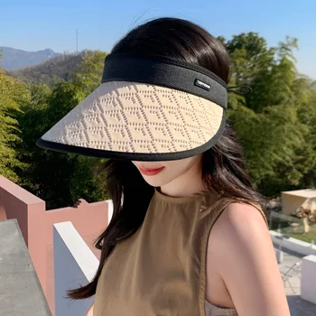 2023 Kore Şapka Kadın Japon Tarzı ve İnternet Ünlü İns Firkete Güneş Koruma Siperliği güneş şapkası Yaz Açık güneş şapkası