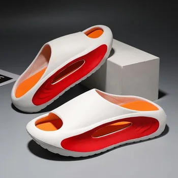 2023 Yaz Erkek Kadın Terlik Yumuşak Sandalet Serin Plaj Slaytlar rahat ayakkabılar Hafif Eva Slaytlar Marka Erkek Flip-Flop erkek Sandalet