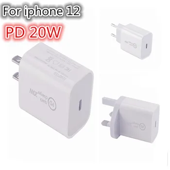 20W Hızlı Şarj PD Şarj Cihazı USB Tip C iPhone 14 13 12 Mini Pro AU AB ABD İNGİLTERE Tak Euro Birleşik Krallık Seyahat Güç Adaptörü