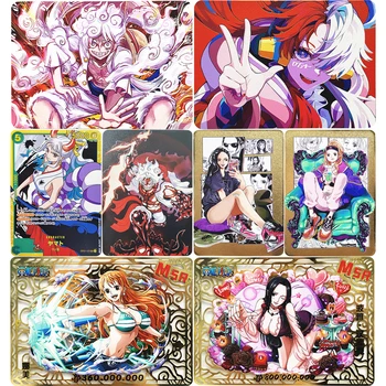 21 modelleri Tek Parça Metal Kartları Dişli dördüncü Luffy Nami Robin Yamato Uta Boa Hancock Klasik Oyuncaklar Anime Koleksiyonu Kart Hediyeler