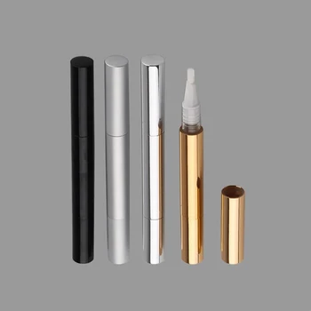 3ml altın gümüş siyah Boş anodize alüminyum Büküm Özü Kapatıcı Kozmetik kalem makyaj dönen kalem Diş beyazlatma kalemi