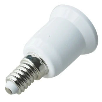 3X E14 To E27 Uzatın Bankası LED CFL Ampul Lamba Adaptörü Dönüştürücü Vida Soket