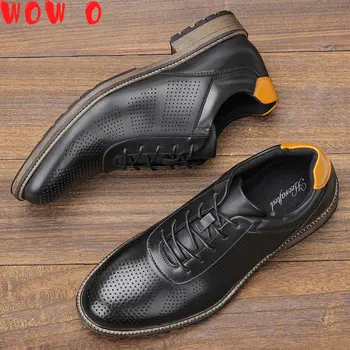 40 ~ 46 Rahat ayakkabılar Erkekler Marka 2023 Rahat Moda Erkekler Derby Ayakkabı # Al721
