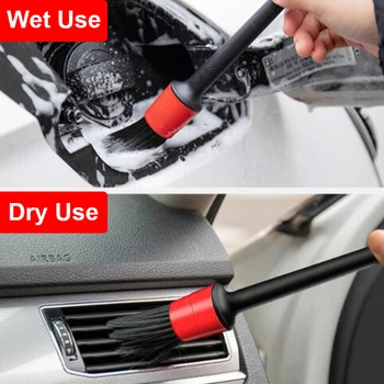 5 adet Araba Detaylandırma Fırçası Araba Yıkama Oto Temizleme Araba Temizleme Detaylandırma Seti Pano Hava Çıkış Temiz Fırça Araçları Temizleme Kir