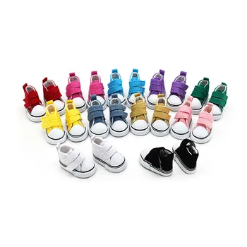 5cm 1/6 Bebek Ayakkabıları El Yapımı Ayakkabı Aksesuarları Bebek Mini Tuval Ayakkabı Bağı Bebek Aksesuarları Rahat Oyuncaklar Çocuk Hediye