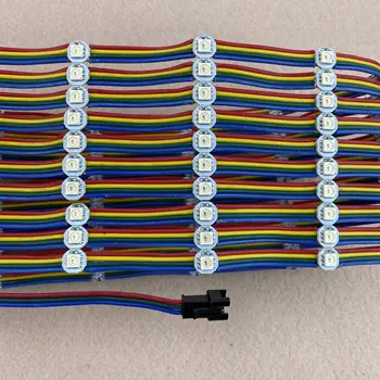 5cm / 10cm / 15cm / 20cm tel spaicng ile 20AWG renkli kablo DC5V WS2813 adreslenebilir rgb piksel ışığı;100 adet/dize; su geçirmez