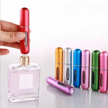 5ml kadın Parfüm yeniden doldurulabilir şişe Taşınabilir Mini Doldurulabilir Sprey Kavanoz Koku Pompası Boş Kozmetik Kapları Atomizer Seyahat Aracı