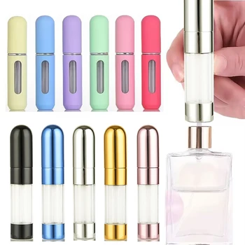 5ml Parfüm Sprey Şişesi Mini Taşınabilir Doldurulabilir Alüminyum Üst Konteyner Parfüm Dolum Seyahat Kozmetik Aracı Sprey Kaliteli Boş