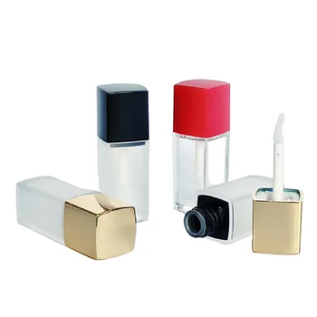 5ml Yeni Varış Kare Dudak Parlatıcısı Değnek Tüpü Boş Buzlu dudak parlatıcı kutusu dolum şişesi Kozmetik Ambalaj 50/100 adet