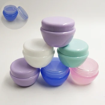 6 adet 10g Boş Plastik Seyahat Kozmetik Kavanoz makyaj kutusu Taşınabilir Şişeler Şişeler Yüz Kremi Örnek Tencere Jel Kutuları