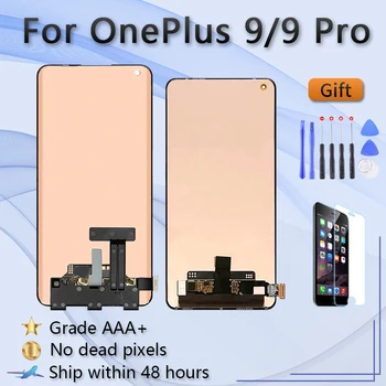 AMOLED Ekran OnePlus 9 LE2113 OnePlus 9 Pro LE2121 Yedek lcd ekran Dijital Dokunmatik Ekran