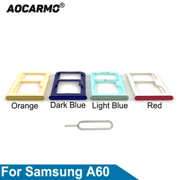Aocarmo microSD Tutucu Nano Sım Kart Tepsi Yuvası Yedek parça Samsung Galaxy A60 A6060