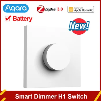 Aqara akıllı Dimmer H1 anahtarı kablosuz akıllı ayar kapalı ışık parlaklık ev hayatı Zigbee 3 Üzerinden uzaktan Kumanda Homekit