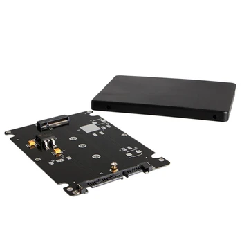 B + M Anahtar Soket 2 M. 2 NGFF (SATA) SSD 2.5 SATA Adaptör Kartı ile Kılıf Yeni