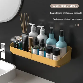Banyo Depolama Raf Raf makyaj kutusu Organizatör Kozmetik şampuan rafı duş rafı Duvar Baharat Sondaj tuvalet Standı