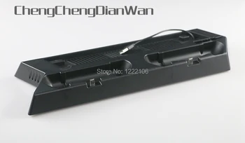 ChengChengDianWan Çok Fonksiyonlu USB HUB Şarj Portu dikey stant Soğutma fanı şarj standı için ps4 ince Denetleyici