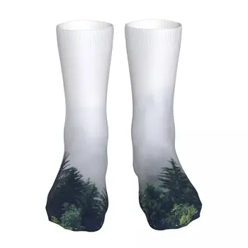 Derin Sis Orman Unisex Yenilik Çorap Kış Çorap Sıcak Kalın Örgü Yumuşak Rahat Çorap