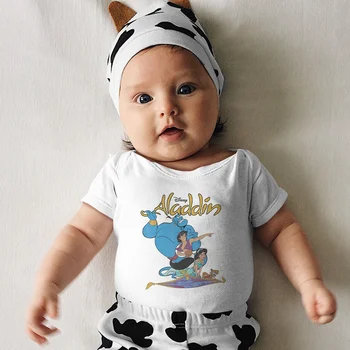 Disney Dropship Yenidoğan Romper 0-24M Beyaz Siyah Bebek Kız Erkek Yaz Yeni Ürünler Bebek Tulum Gevşek Ve Nefes Trend