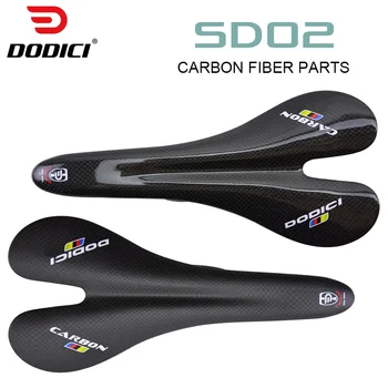 DODICI tam karbon fiber bisiklet selesi 3 K mat parlak ultra hafif MTB / Yol bisiklet selesi sürme yastık