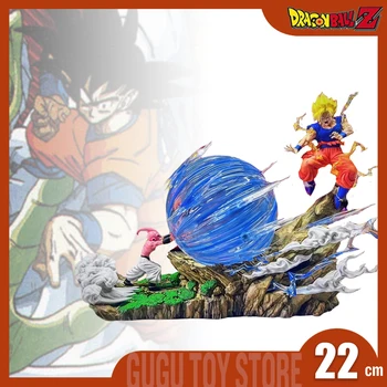 Dragon topu Z Figürleri Goku Vs Buu Anime Figürü Son Goku Figürleri Savaş Gk Heykelcik 22cm Pvc Heykeli Modeli Bebek Süsleme Oyuncaklar G