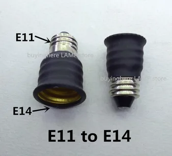 E11 Lamba soket adaptörü E11 to E14 lamba tabanı E11 dönüş E14 lamba tutucu dönüş E11 Lamba kafa dönüştürücü E11-E14
