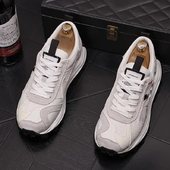 Erkek Yeni nefes örgü ayakkabı Kore Versiyonu gündelik spor ayakkabısı Moda Yaz Düşük Üst Beyaz Sneakers D2H49