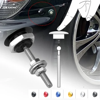 Evrensel Hızlı Serbest Bırakma Mandalı Kiti Push Button Kütük Hood Pins Kilit Klip Kiti Motor Bonnets Kilit Alüminyum Araba Hızlı Mandalı