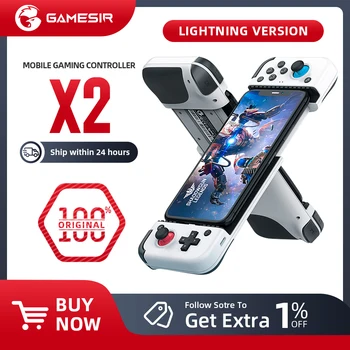 GameSir X2 Yıldırım Cep Gamepad Oyun Denetleyicisi için iPhone, Apple Arcade, MFi Oyunları, Xbox Oyun Geçişi, STADYUM