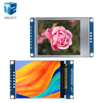 GREATZT 1 adet 1.77 inç TFT LCD ekran 128*160 1.77 TFTSPI TFT renkli ekran modülü seri port modülü