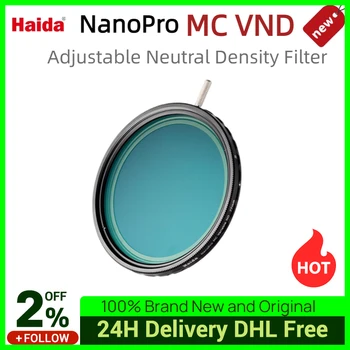 Haida NanoPro MC VND Filtre Ayarlanabilir Nötr Yoğunluk Filtresi 67/77 / 82mm Orta Gri Yoğunluklu Ayna