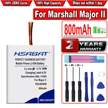 HSABAT 800mAh VDL603040 Pil Marshall Major II, Major II, Major III, Major III, ORTA