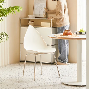 İskandinav Oturma Odası Sandalyeleri Modern Modern Yaprak Sandalye Demir yemek sandalyeleri Boş Sandalye Rahatlatıcı Sandalye Arkalığı Sandalyeler Tabureler