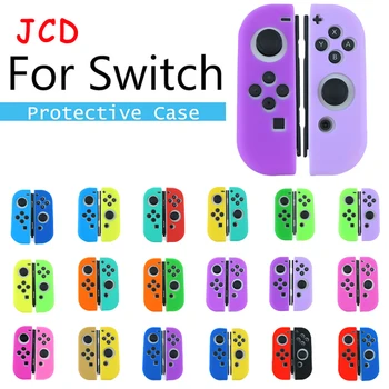 JCD Joy con İçin silikon kauçuk deli kılıf Kapak Nintendo Anahtarı joycon Denetleyici Koruma Kılıfı