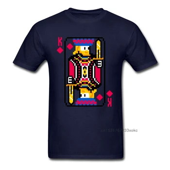Kral Elmas Tees Yaz T-shirt Grafik Tshirt Erkek T Shirt Poker Kartı Üstleri Pamuk K Baskı Elbise Ücretsiz Kargo