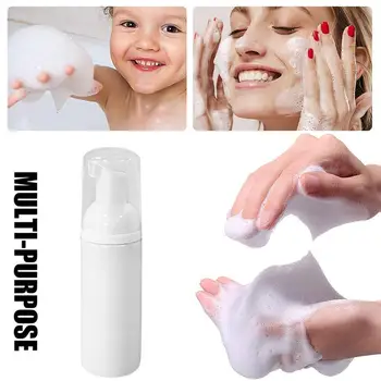 Köpük şişesi Taşınabilir Yüz Temizleyici Alt Paket Beyaz Köpük Köpük Plastik Şişe kozmetik kabı