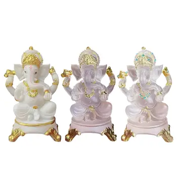 Lord Ganesh Heykelleri Dekorasyon Süsler Hediyelik Eşya Hediyeler Koleksiyon Centerpiece Ganesha Heykelcik Masa Üstü Meditasyon Araba