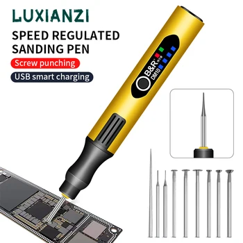 LUXIANZI USB Akülü Elektrikli gravür oyma kalemi Döner Aracı Kiti Ahşap Oyma Kalem Takı İçin Metal Cam Mini Kablosuz Matkap