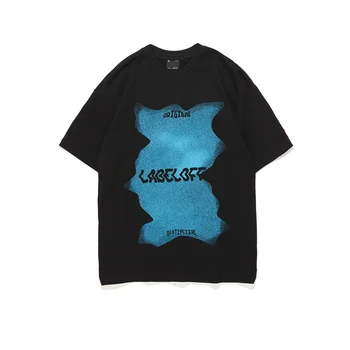 Marka Yeni Moda Giyim Yüksek Kaliteli Streetwear Yaz Baskı Büyük Boy Hip Hop t-shirt Tee Üst Erkekler Unisex